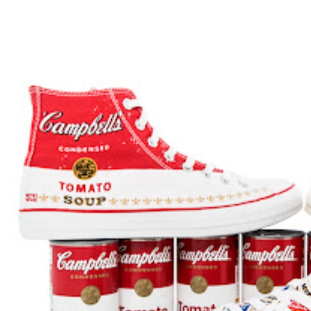Campbell's Tomato Soup High-Top Converse Sneakers 13 Mens
